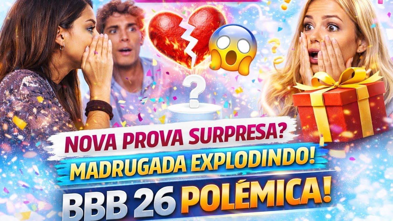 BBB 26 - Climão dentro da casa do BBB 26...Nova prova surpresa ?