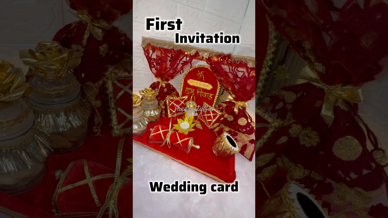 wedding invitation card tray #wedding #weddinginvitation #weddingdecor #weddingcards @thecraftyGul