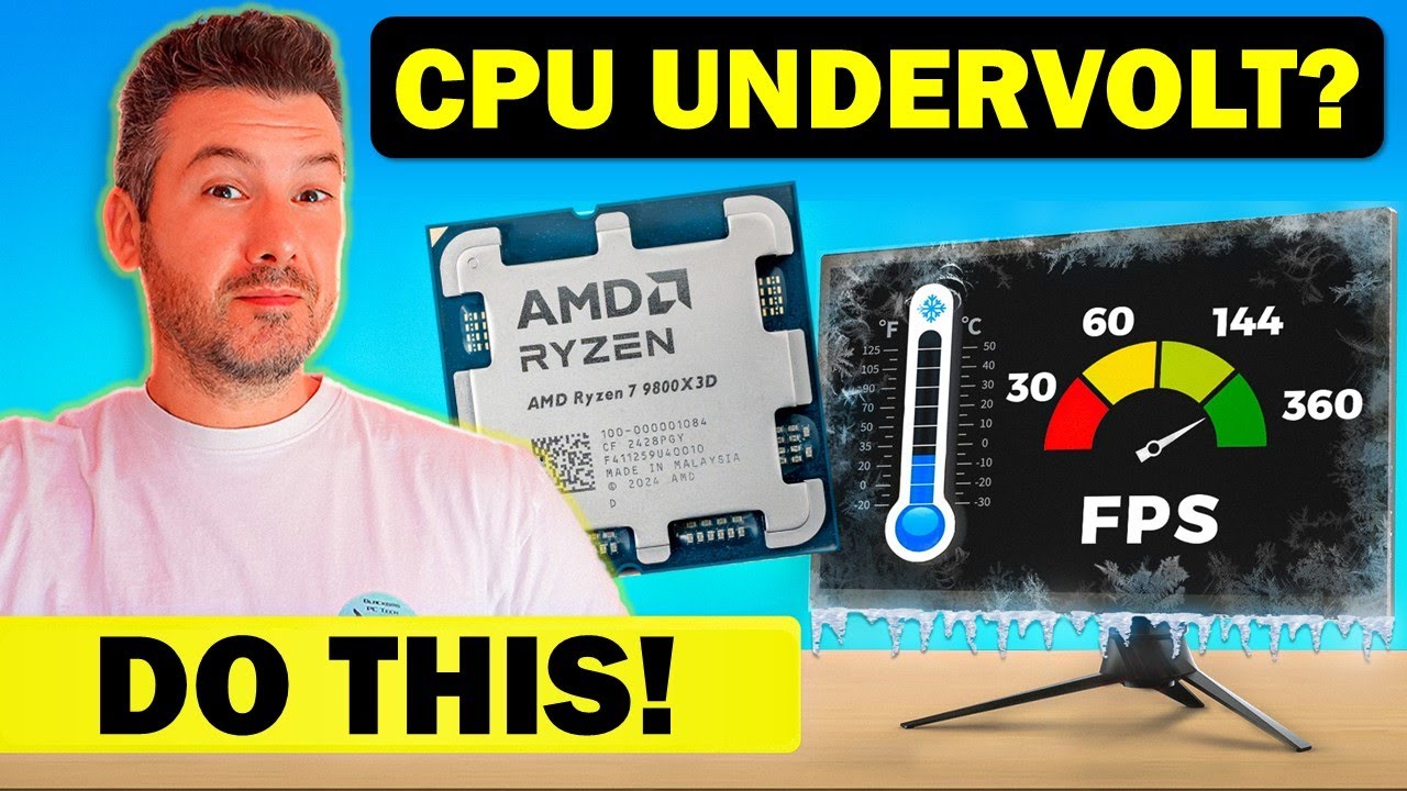 Как правильно понизить напряжение на Ryzen 7 9800X3D! (или любом другом процессоре AMD AM5 Ryzen)