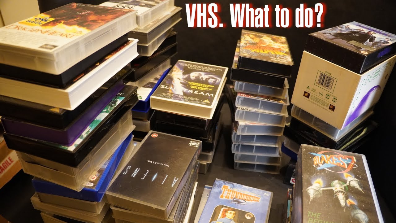 What to do with old commercial VHS tapes? Plus a look at this old school science fiction collection!