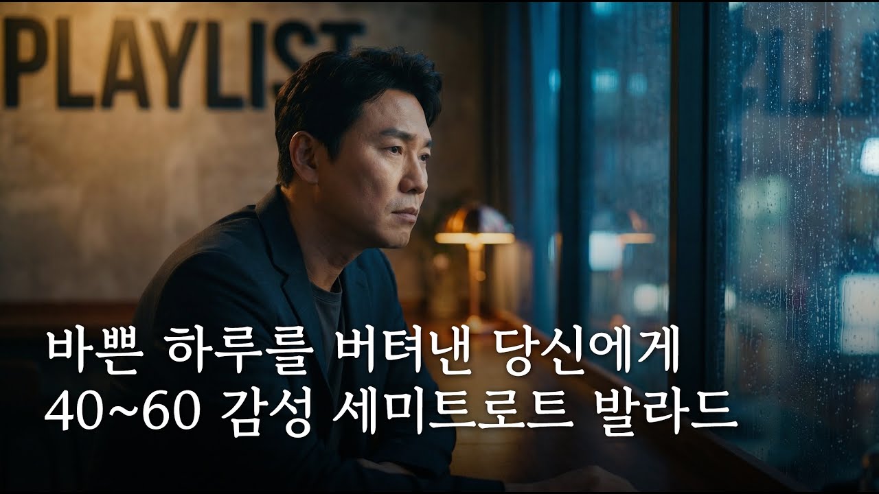 playlist 🌙바쁜 하루를 버텨낸 당신에게 40~60 감성 세미트로트 발라드 플레이리스트