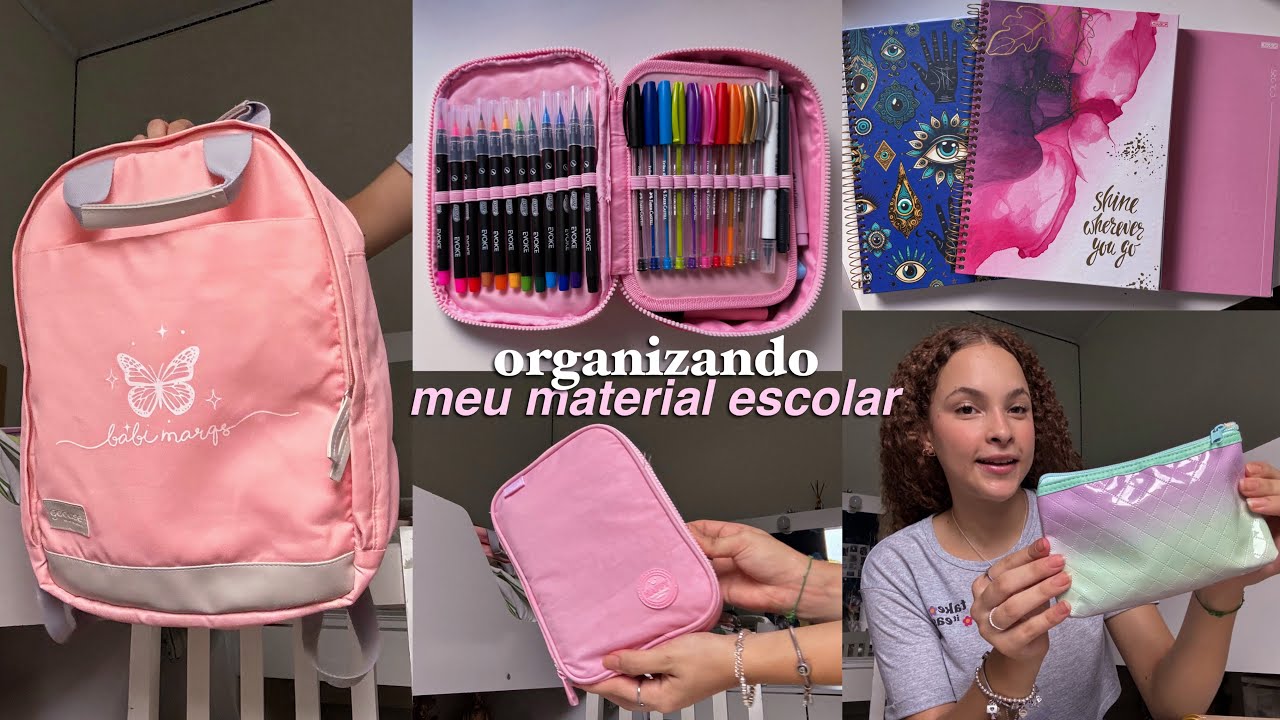 ORGANIZANDO MEU MATERIAL ESCOLAR DE 2024 📚