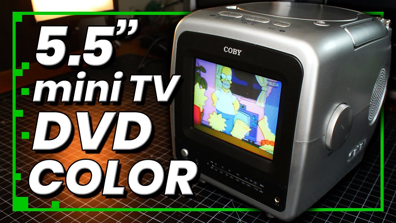 📺 Mini TV a color PORTÁTIL con DVD - COBY (TV-DVD1260) ¿La mejor tv portátil? - elrafias
