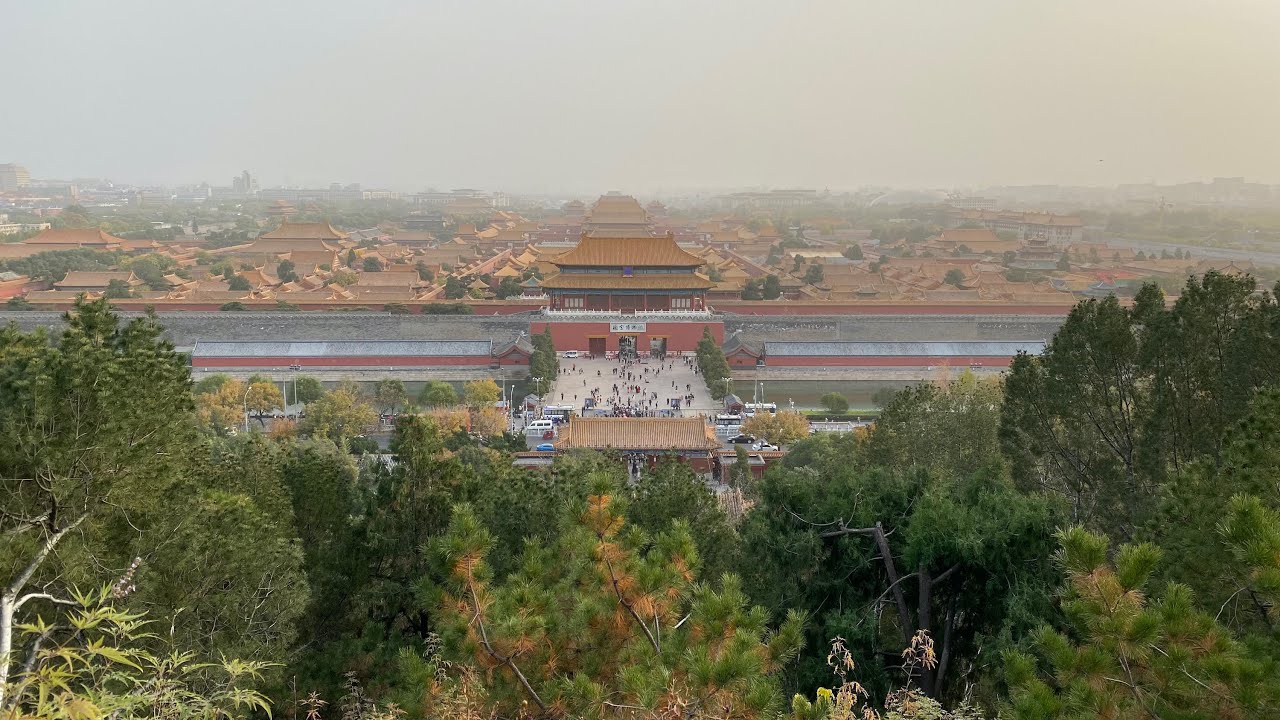 4K Jingshan Park - What does the Forbidden City look like in a haze day｜北京景山公园