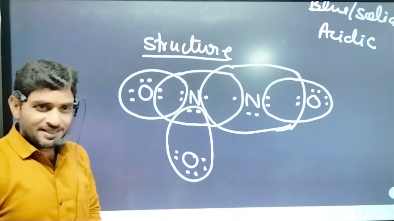 Nitrogen trioxide structure | Structure of nitrogen trioxide | Resonance of N2O3