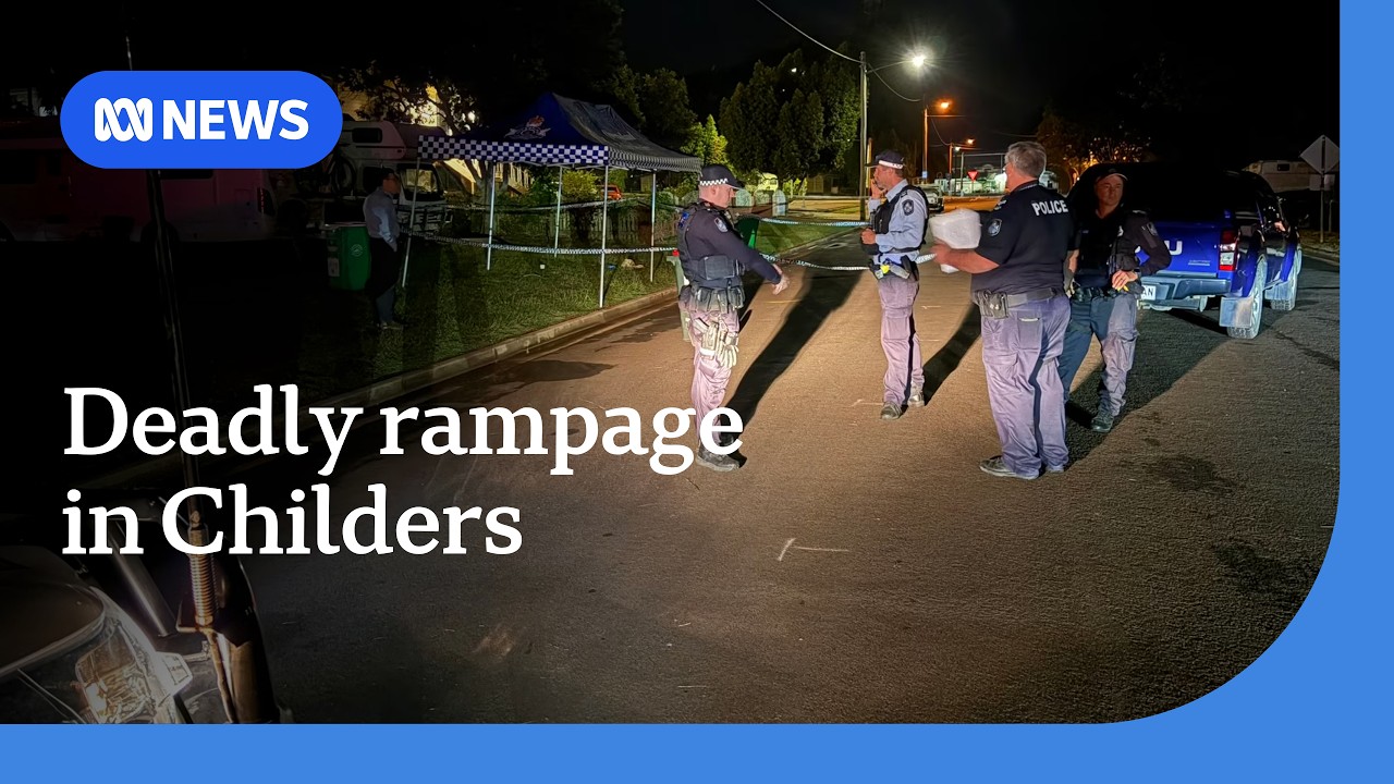 Man charged with murder after alleged rampage in Queensland&rsquo;s Childers | ABC NEWS