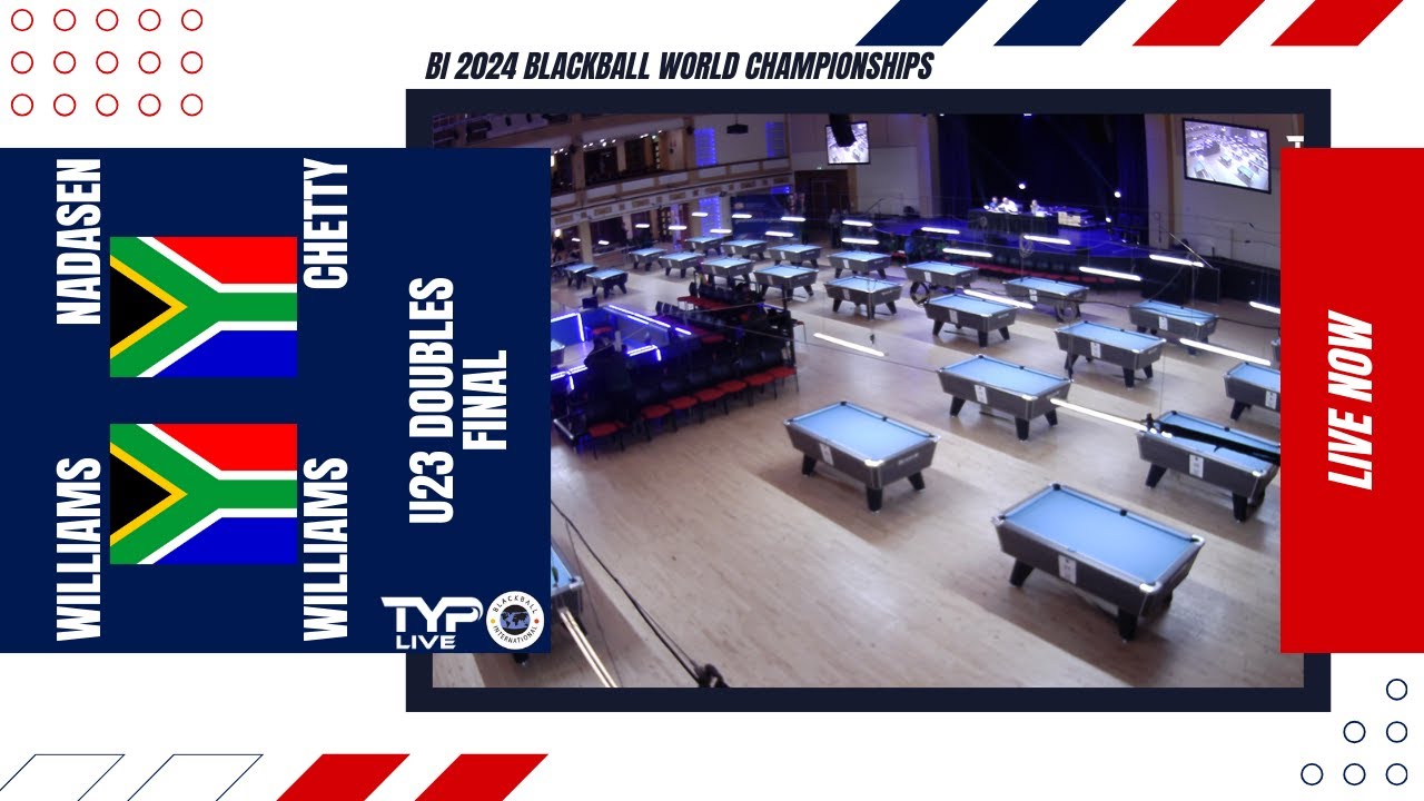 Nadasen / Chetty v Williams / Williams | U23 Pairs Final | 2024 BI World Blackball Championship