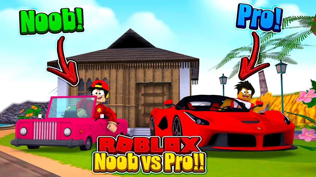 ROBLOX - NOOB vs PRO, VEHICLE SIMULATOR!!