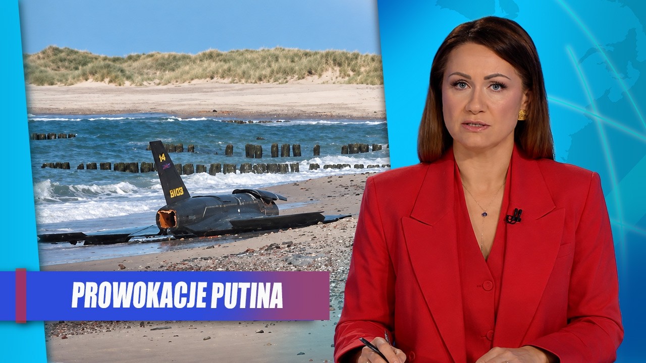 Rosyjski dron na polskiej plaży? Tusk ostrzega przed eskalacją