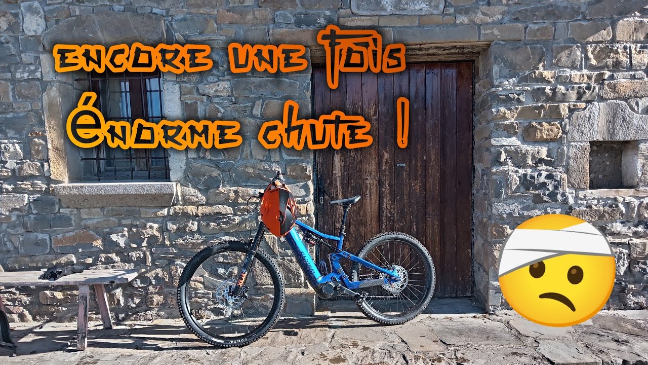 Enorme chute pour ma deuxième sortie trail avec mon nouveau VTT
