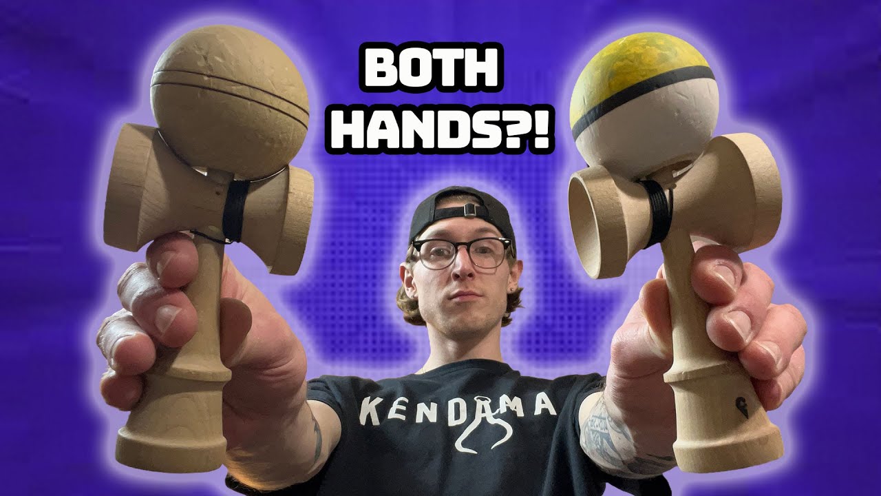 Trying Kendama With Both Hands!?