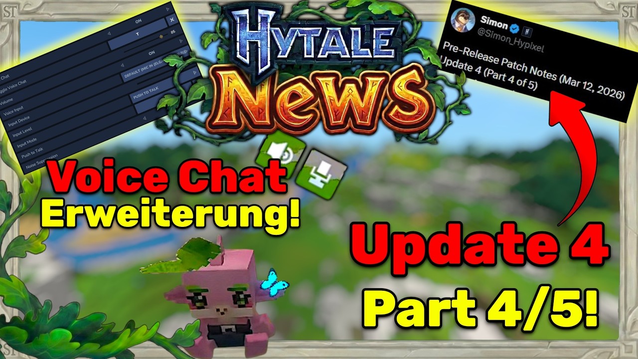 Hytale Update 4 Part 4/5 | Voice Chat Verbesserung, schlauere NPCs und Besserer Sound | Hytale News!