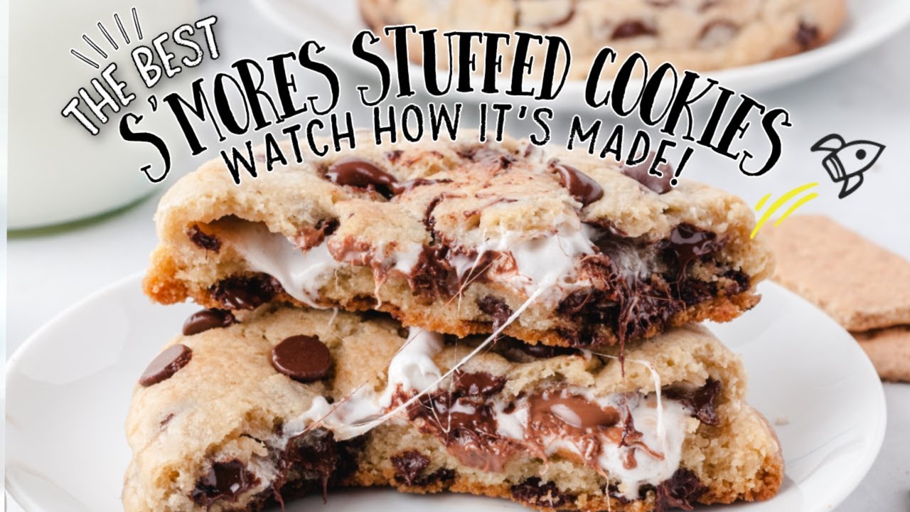 S’mores Stuffed Cookies