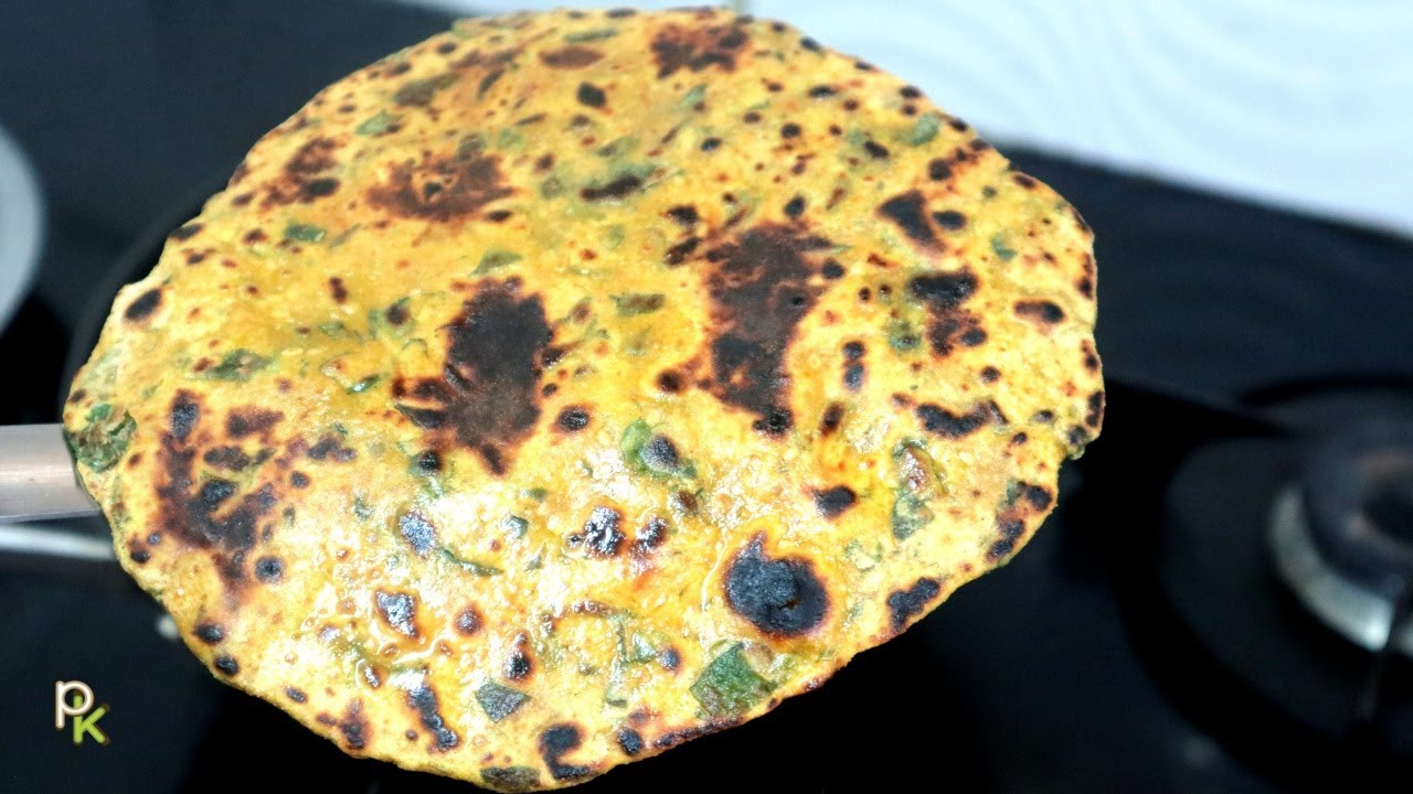 Vendhaya Keerai Chapati-Methi Thepla Recipe-Fenugreek Leaves Paratha Recipe-Easy-Simple-Healthy