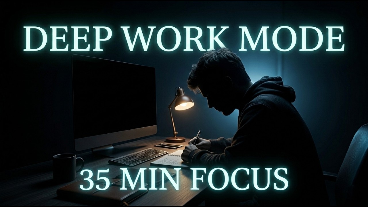 35 Minute Silent Black Screen | Pure Concentration Mode