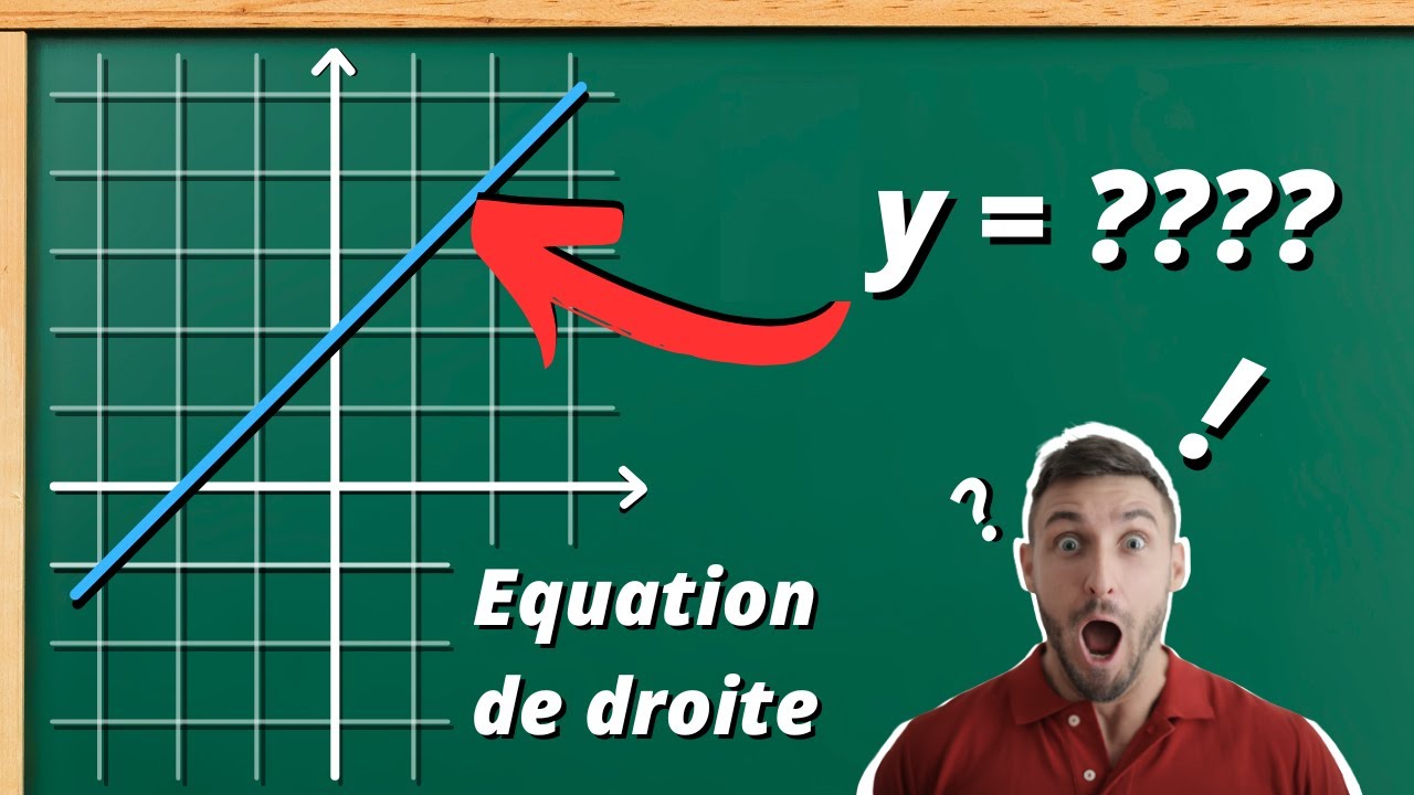 Comment trouver graphiquement l'équation d'une droite ?