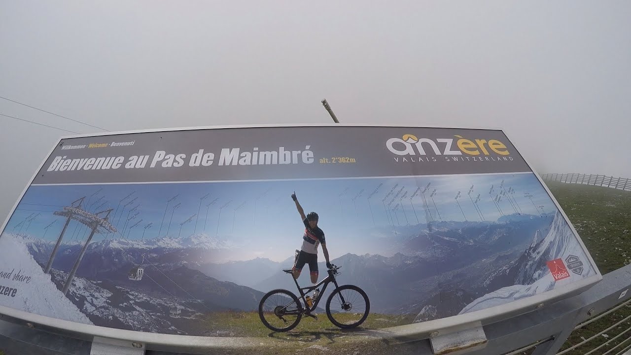 Anzère deuxième étape à VTT vers l'alpage de Tsalan