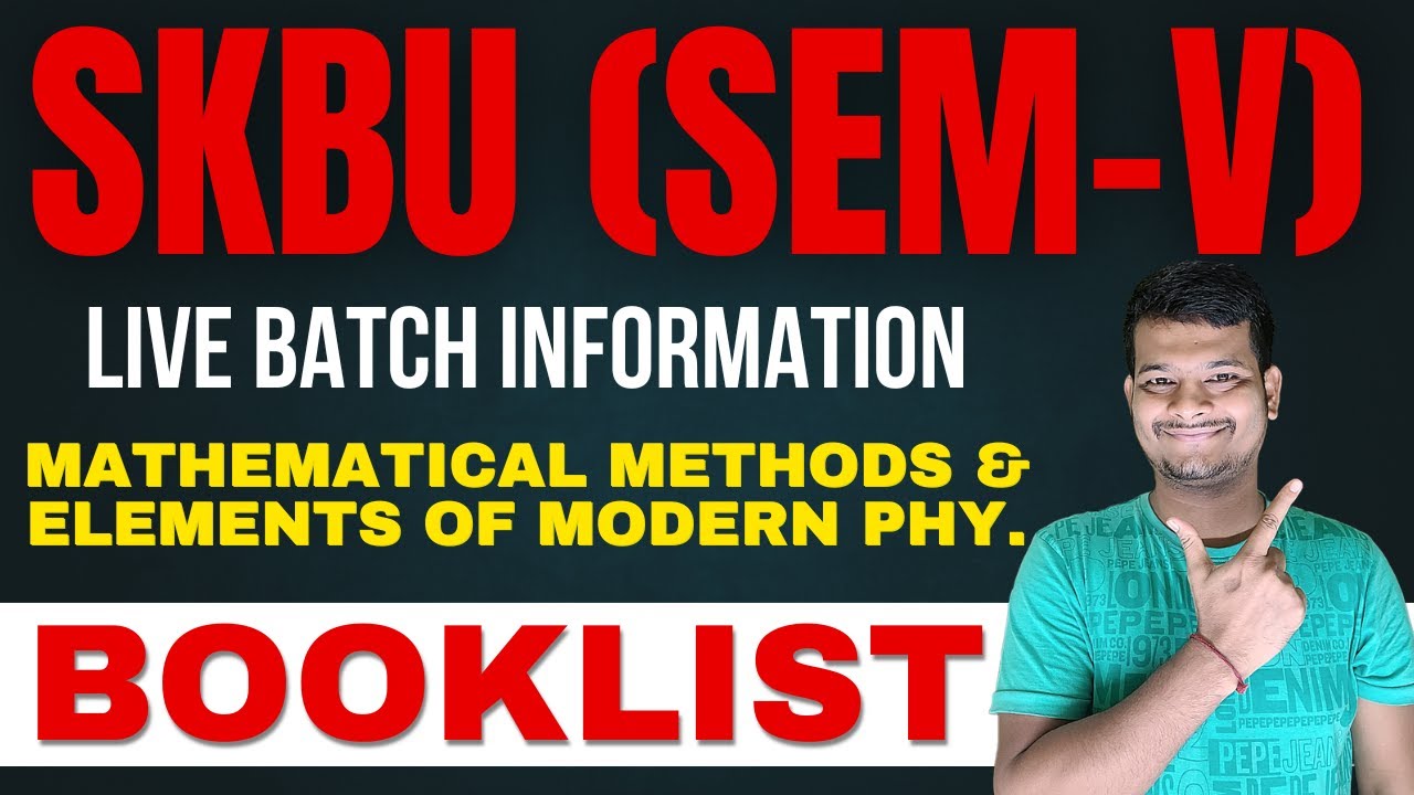 SKBU Semester 5 Physics NEP Syllabus &ndash; Clear, Conceptual, Live with Pappu Sir