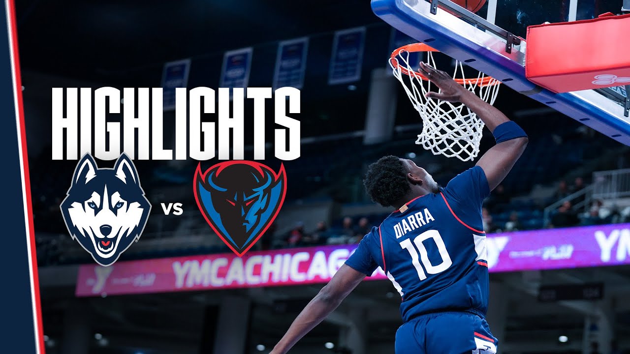 HIGHLIGHTS | #1 UConn Men&rsquo;s Basketball at DePaul