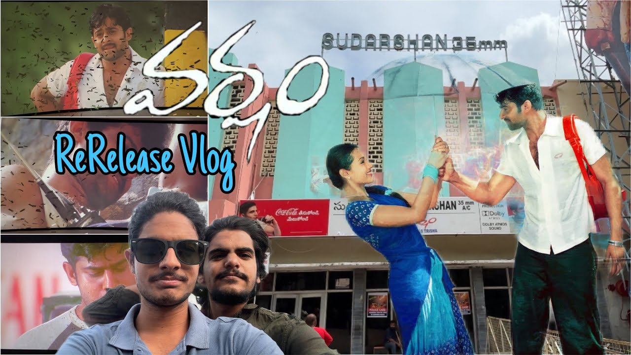 VARSHAM Re-Release Vlog⛈️☔️ || Varsham Rerelease Celebrations || Prabhas || Trisha || Sudarshan 35mm
