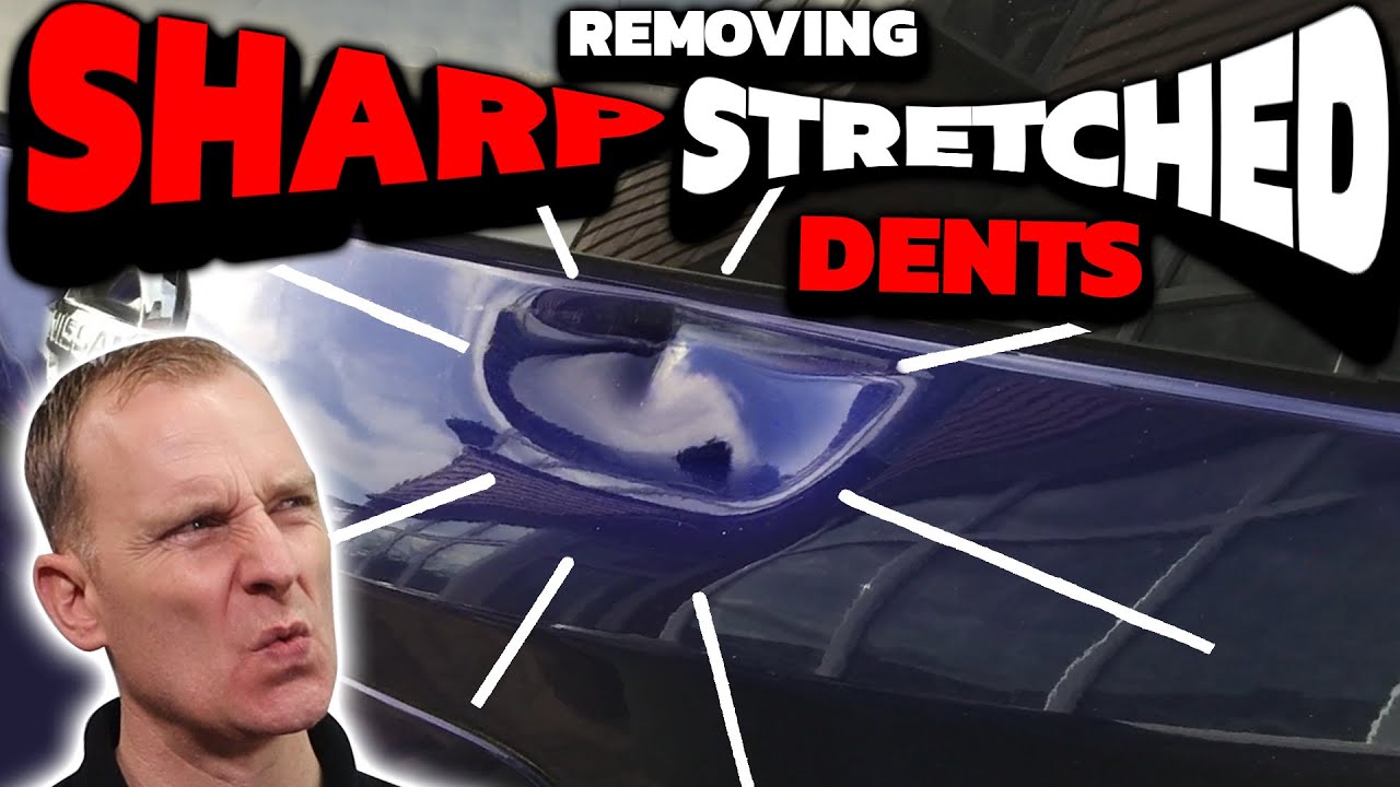 SHARP STRETCHED DENT GONE! | NO Filler & No Paint!