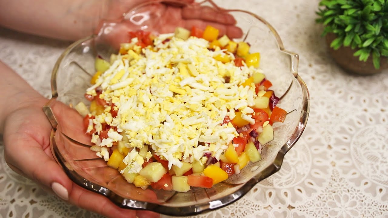 Самый вкусный испанский салат! Никогда не устаю есть этот салат! #415