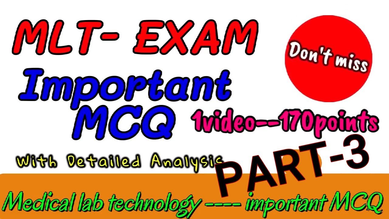 mcq medical lab technician || mlt mcq with answer ||medical lab technician mcq || part-3