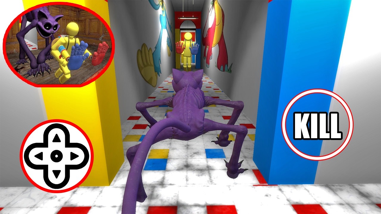 I Became A Catnap All Poppy Playtime Monsters in Garry’s Mod!