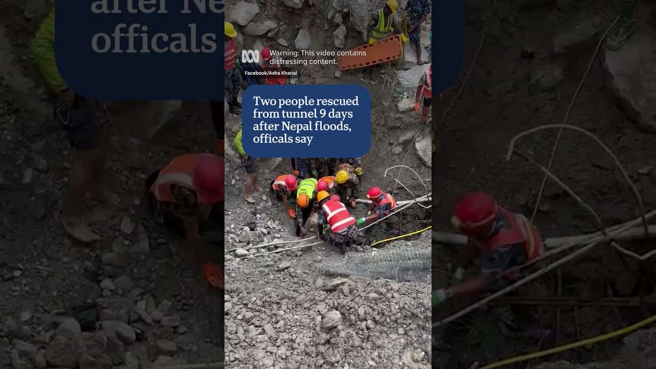 Two people rescued from tunnel 9 days after Nepal floods, officials say | ABC NEWS