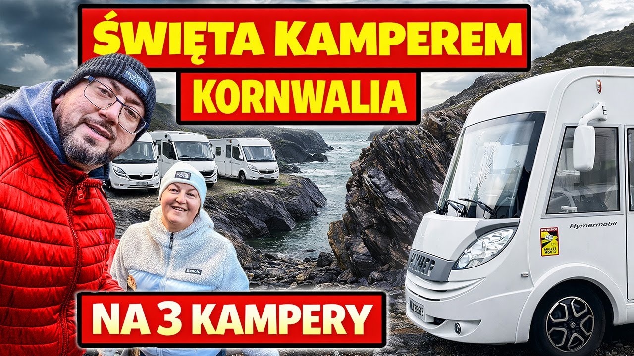 Święta w Kamperze w UK 🇬🇧 | 3 Kampery, Kornwalia i Ocean 🌊 | #1