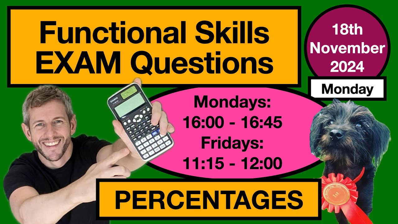 PERCENTAGES: Functional Skills Level 2 Live Lesson
