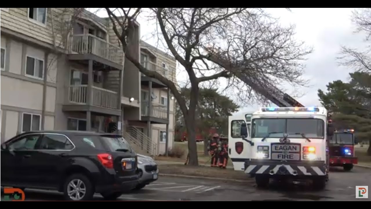 Apartment Fire Leads to Large Fire Response in Eagan, Minnesota - April 18, 2022 #minnesota