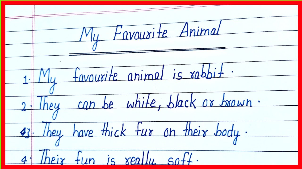 essay on my favourite animal rabbit in english/10 lines on my favourite animal in english/rabbit