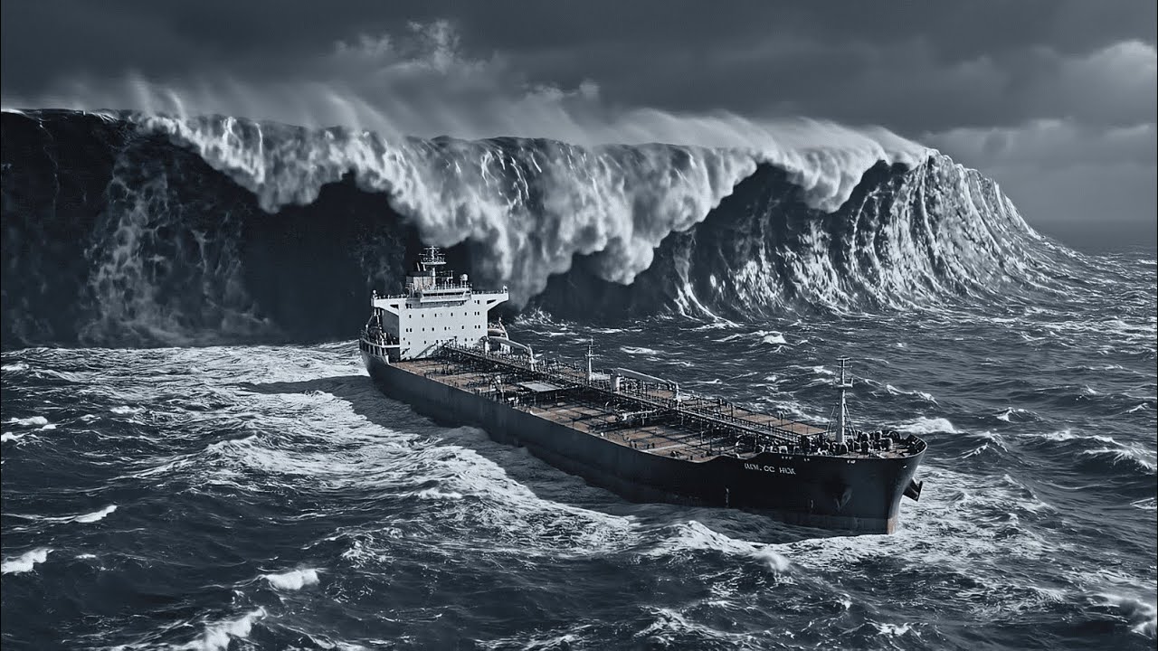 MEGA TSUNAMI vs Super-Giant Oil Tanker | Realistic Ocean Disaster Simulation