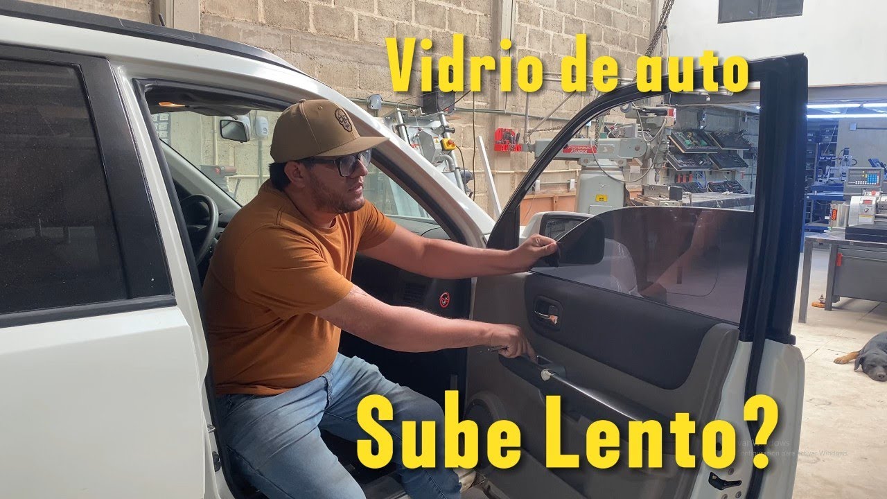 Como Reparar vidrio que sube lento/ mi vidrio sube muy lento / xtrail 2007 vidrio lento