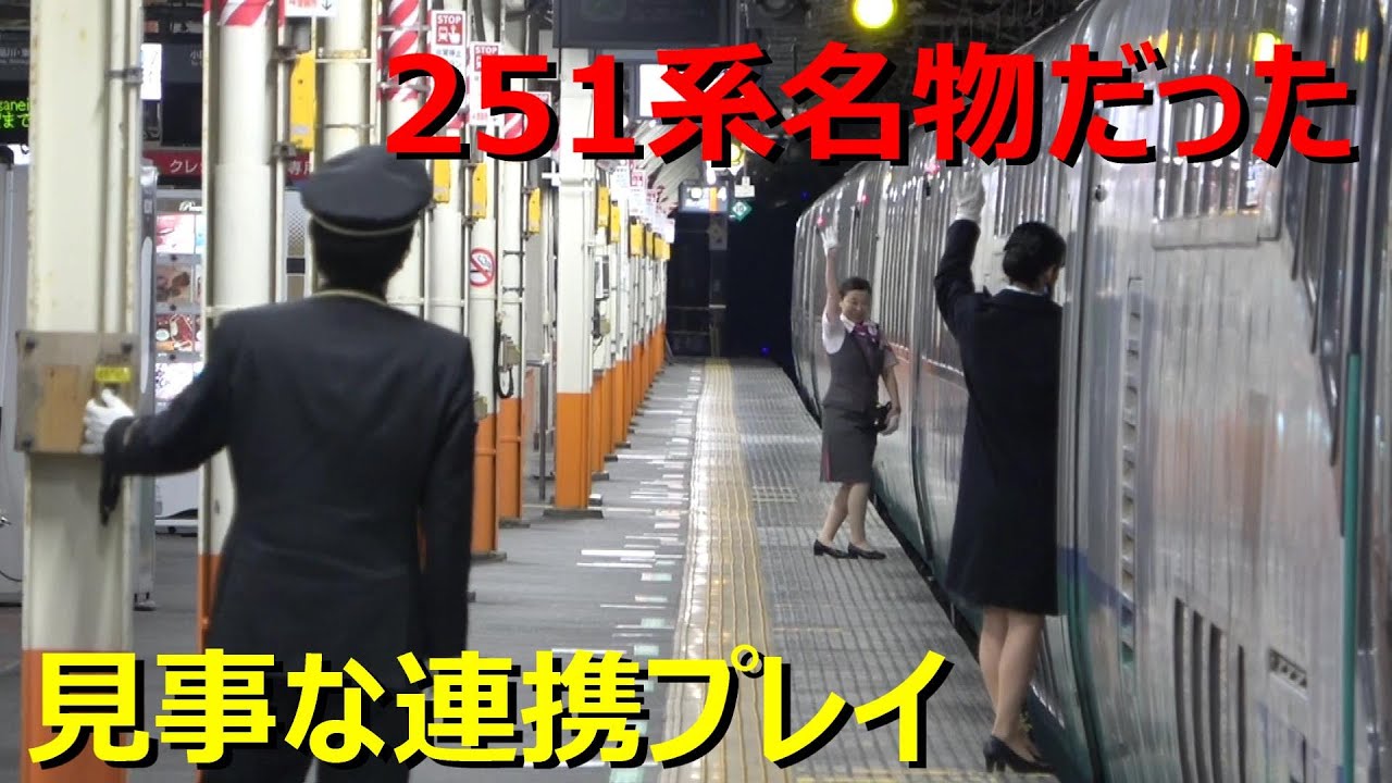 スーパービュー踊り子の乗務員の連携プレイがすごかった