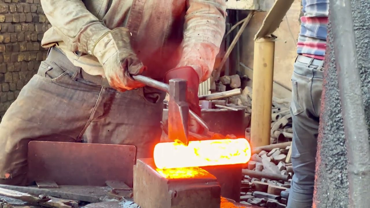 from molten metal to persian masterpiece: hand forging ancient farm tools from Scratch