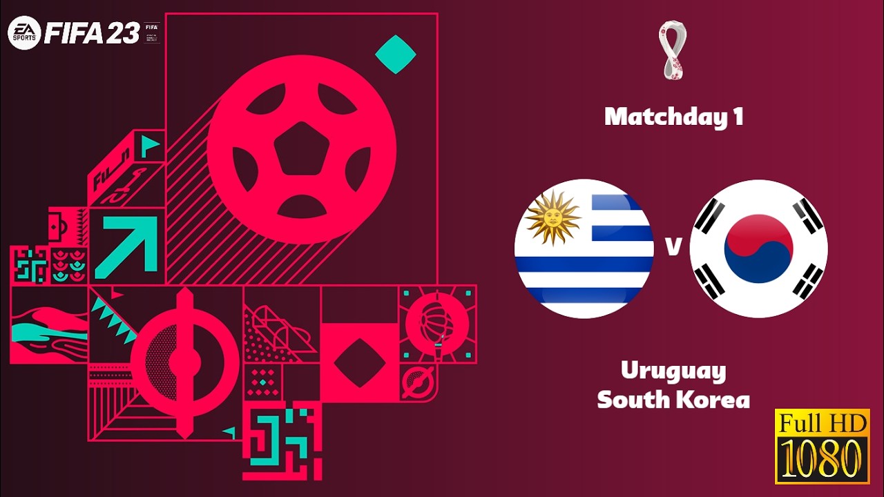 World Cup 2022 Matchday 1 - Uruguay vs. South Korea | FIFA 23 » Full Match