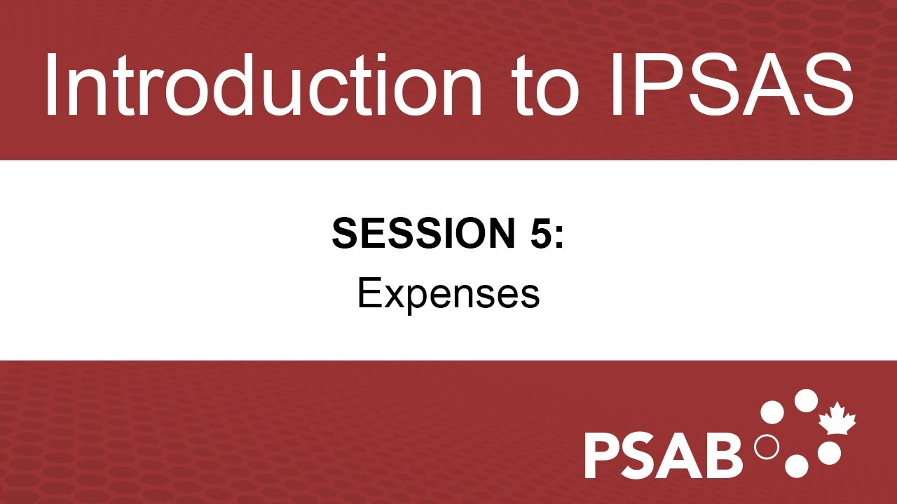 Introduction to IPSAS Workshop – Session 5 – Expenses