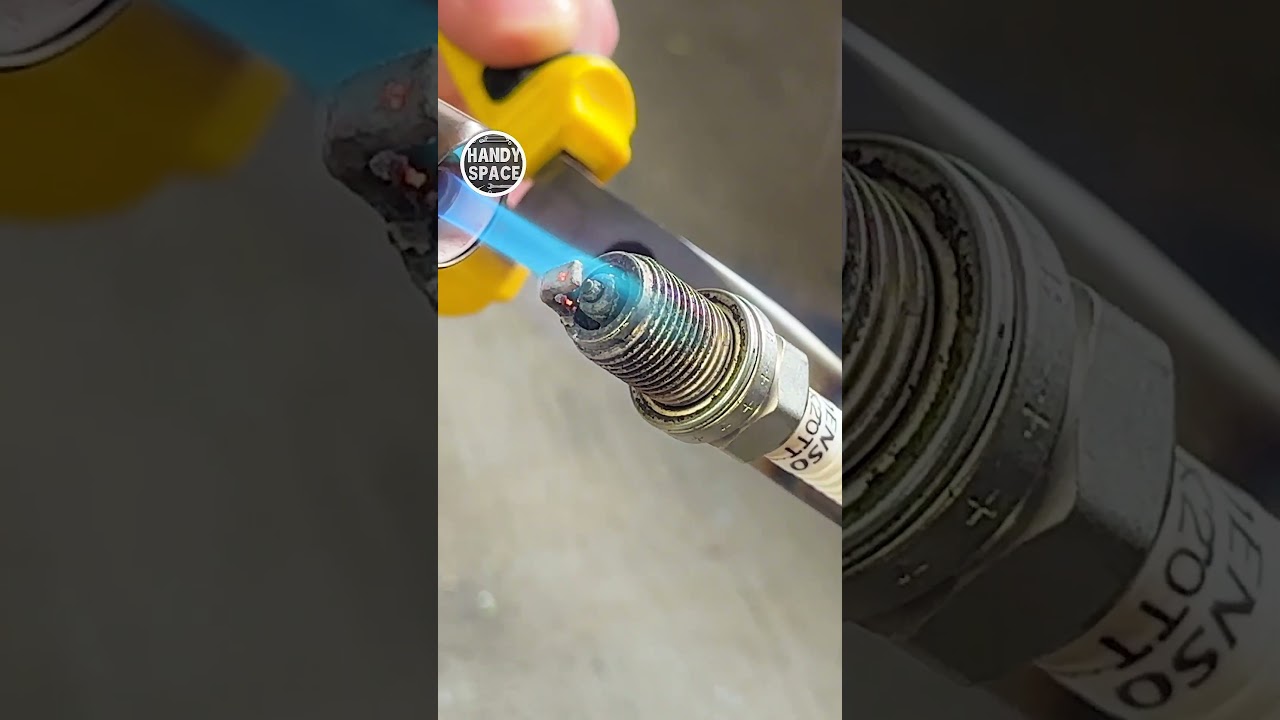 Spark Plug Cleaning Hack &ndash; So Fast, So Easy! #tricks