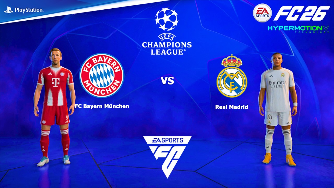 FC 26 PS4 - Бавария Мюнхен против Реал Мадрид | Лига чемпионов 25/26