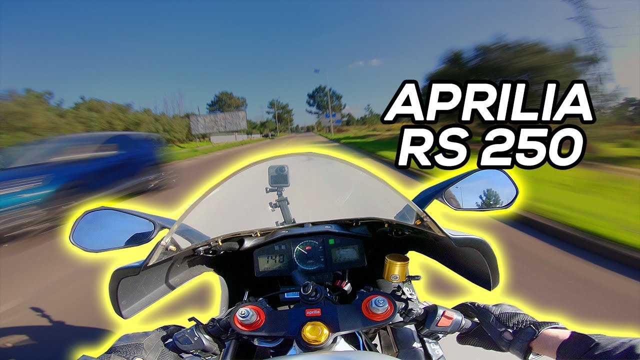 APRILIA RS 250 | Chin mount 4K Onboard