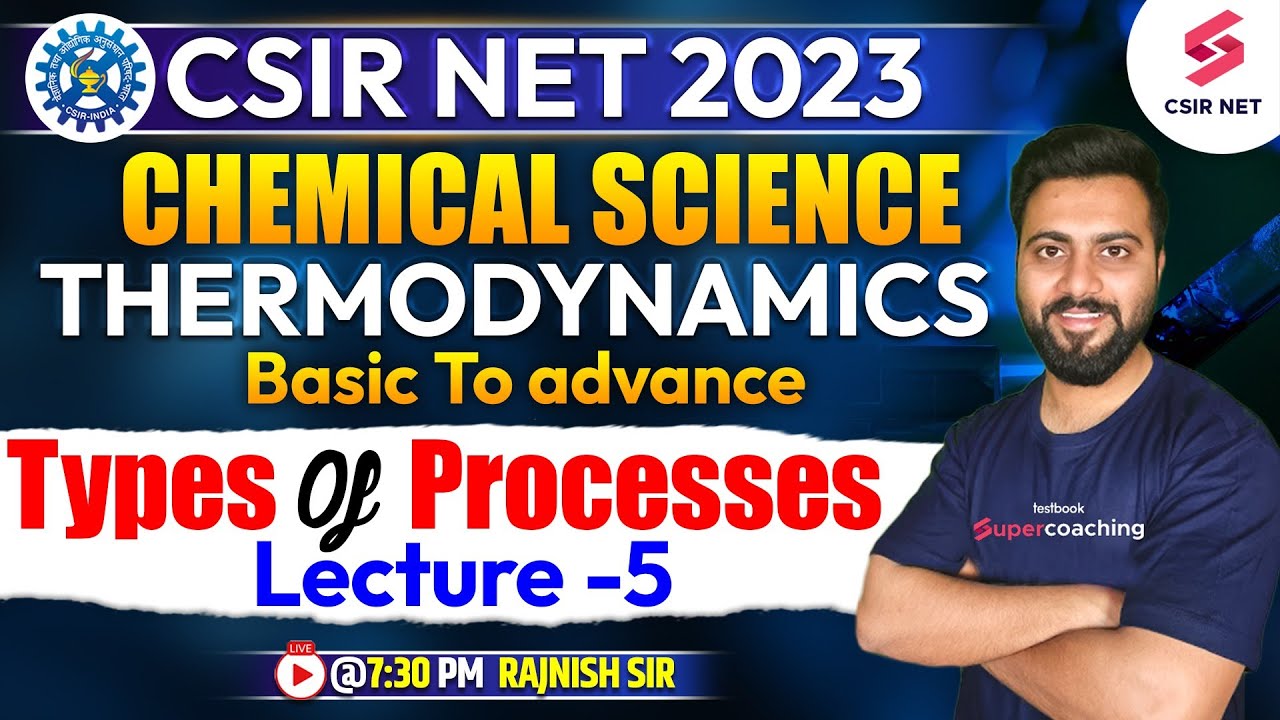 Thermodynamics | CSIR NET 2023 | Chemical Science | Types of Processes | Must watch | Rajnish Sir