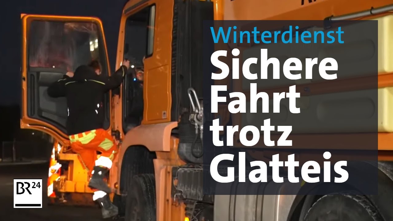Bevor das Glatteis kommt: Unterwegs mit dem Winterdienst | Abendschau | BR24