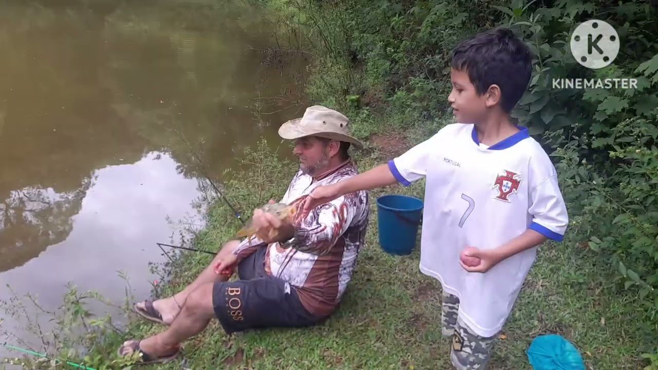 Muita Briga até a Vara ir pra Agua #pescaria #pesca #pesqueiro 