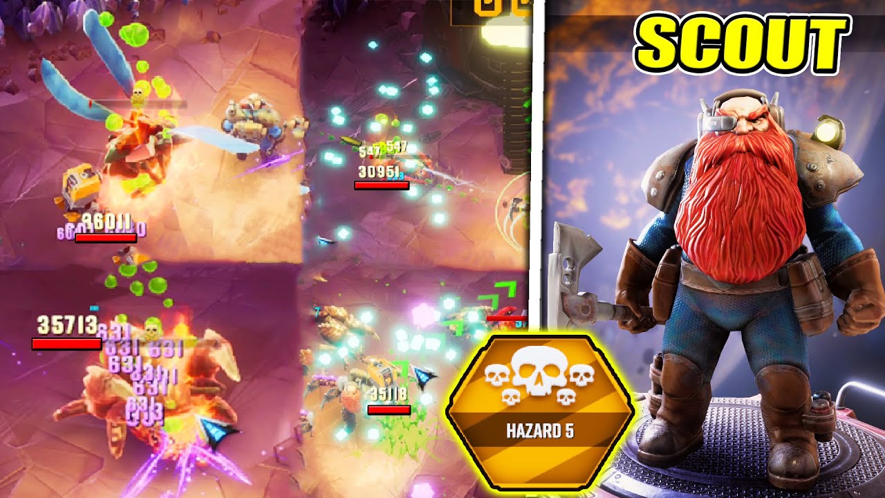 36000 Damage Piercing Bullets Every 1.4 Seconds Hazard 5 in Deep Rock Galactic Survivor