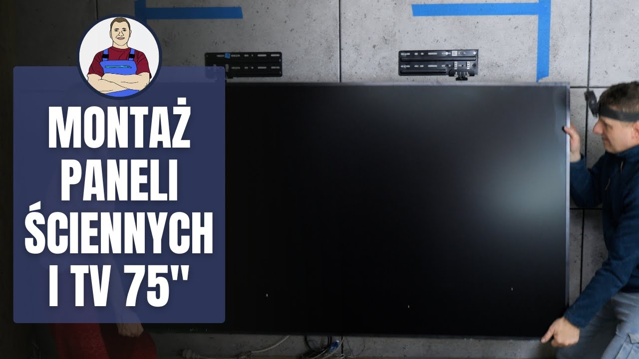 Ścianka TV - montaż płyt ala 