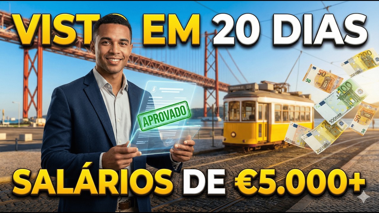 Como GANHAR BEM em PORTUGAL? As Profissões com Salários de €2.000 a €5.000 e VISTO RÁPIDO em 2026