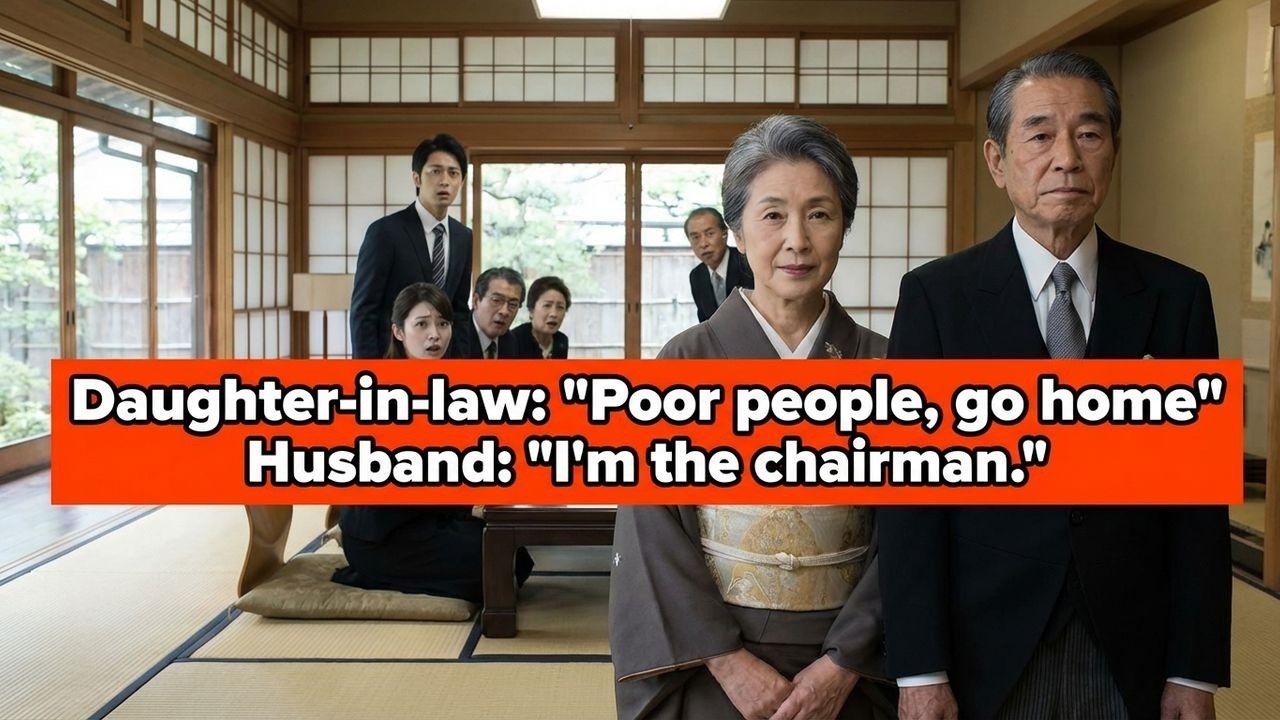 容姿を笑う嫁「貧乏人は帰れ」→直後、夫の正体を知り全員顔面蒼白