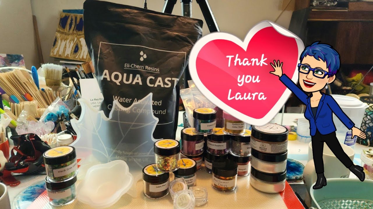 Oh my Let's unbox some os Laura's Art Corner GLITTERS. Video #457